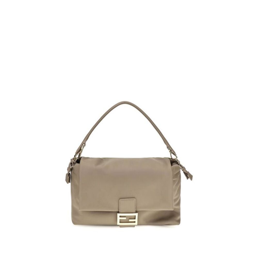 Fendi Beige Calf Leather Bos Taurus Shoulder Women's Bag